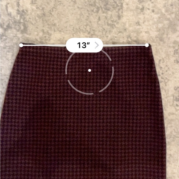 THEORY - Ornita Houndstooth Pencil midi Skirt, Black/Sumac, small - Picture 7 of 13